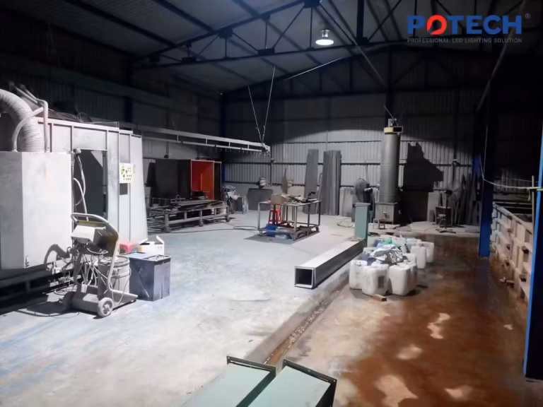 Chiếu sáng nhà xưởng nhỏ: hướng dẫn căn bản chọn đèn và tính lux