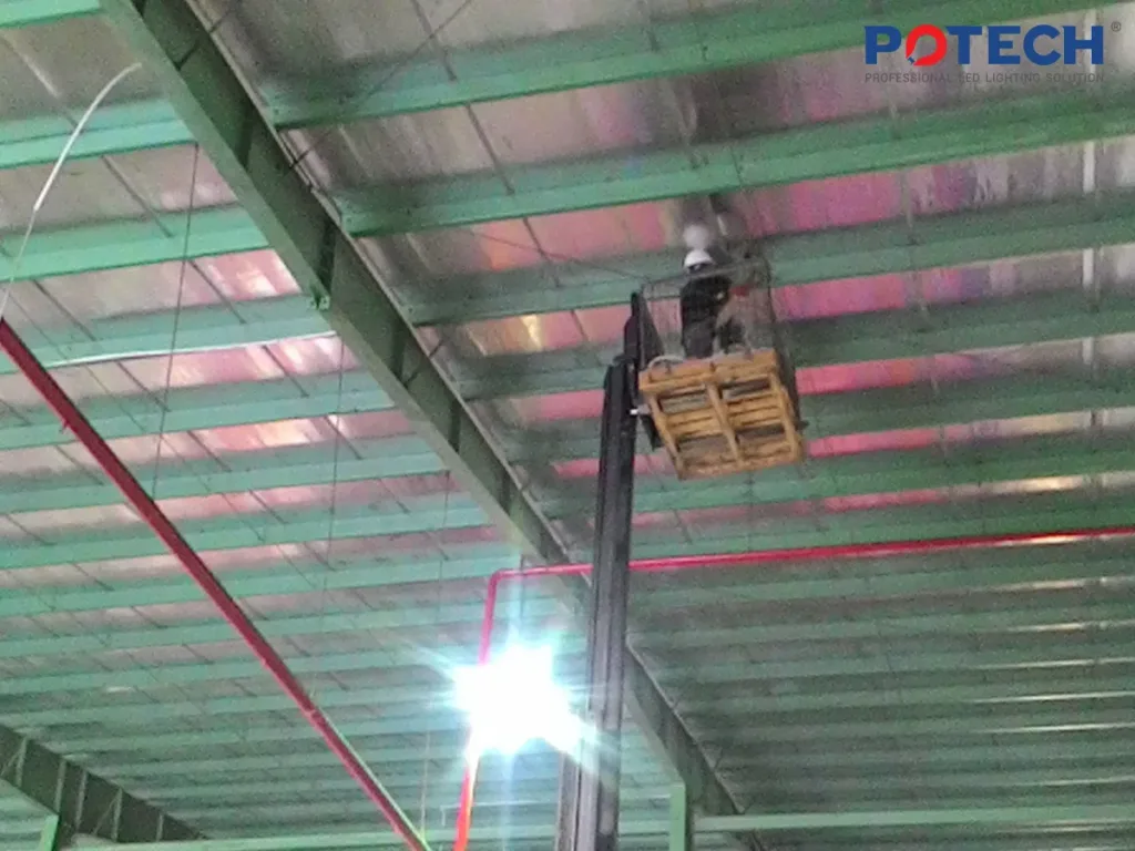 Dự án đèn LED nhà kho công ty Brenntag - POTECH