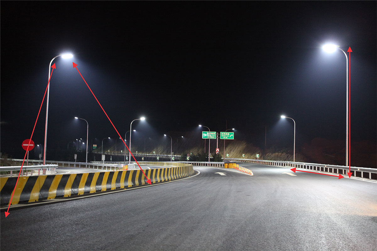 Đèn đường LED ánh sáng