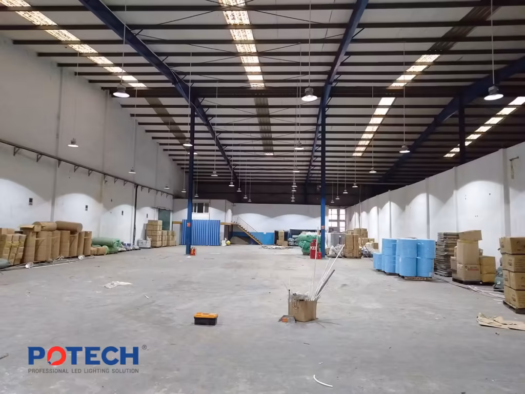 Dự án đèn LED nhà xưởng - Công ty cổ phẩn Bông Bạch Tuyết