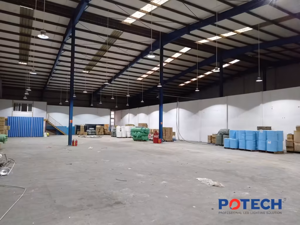 Dự án đèn LED nhà xưởng - Công ty cổ phẩn Bông Bạch Tuyết