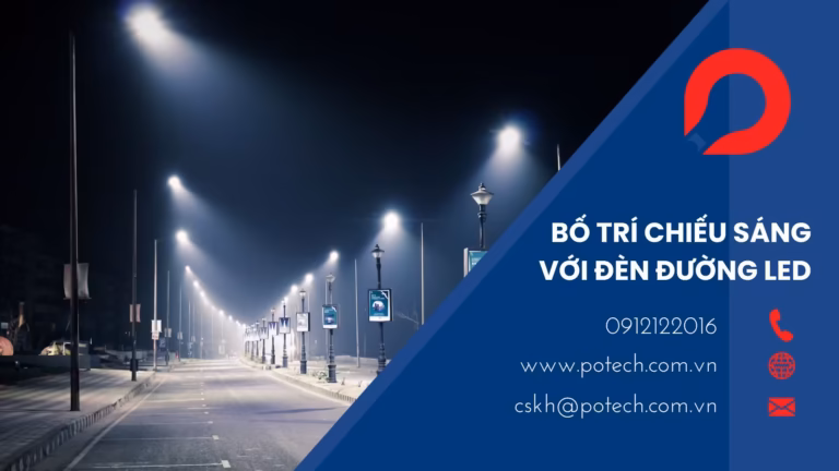 Bố trí chiếu sáng đèn đường LED