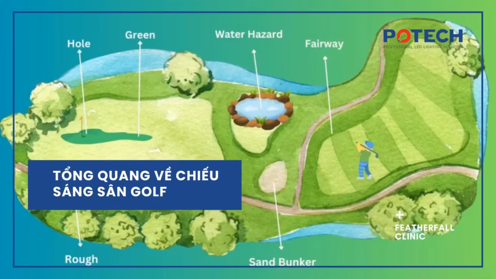 Tổng quang về chiếu sáng sân golf