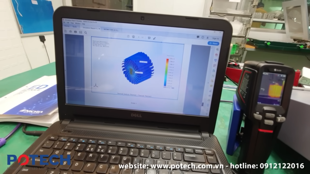 Thiết kế tản nhiệt đèn LED tại POTECH