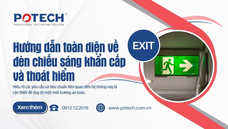 Hướng dẫn toàn diện về đèn chiếu sáng khẩn cấp và thoát hiểm