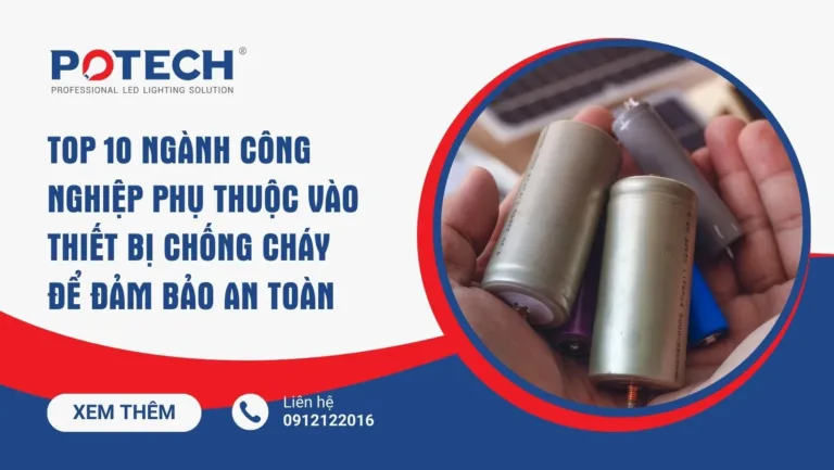 Top 10 ngành công nghiệp phụ thuộc vào thiết bị chống cháy để đảm bảo an toàn