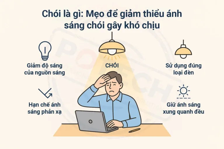 Ánh sáng chói là gì? Cách giảm độ chói trong thiết kế chiếu sáng