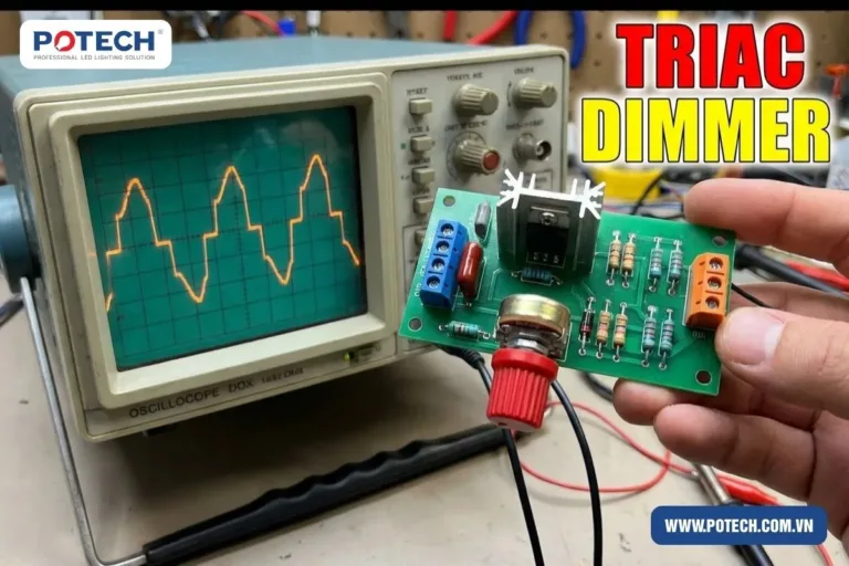 Triac Dimming là gì? Nguyên lý, Ưu nhược điểm và Lưu ý khi dùng cho Đèn LED