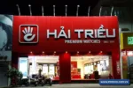 Đèn pha LED chiếu sáng bảng hiệu Đồng Hồ Hải Triều POTECH