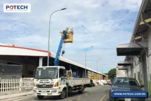 Thi công đèn đường LED