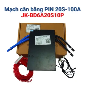 Mạch cân bằng pin JIKONG JK-BD6A20S10P, 8S đến 20S, dòng liên tục 100A và tức thời 200A, cân bằng 0.6A
