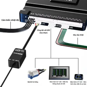 Phụ kiện BMS JIKONG: bộ chuyển RS485, GPS, màn hình LCD 4.3 và 2.5 inch
