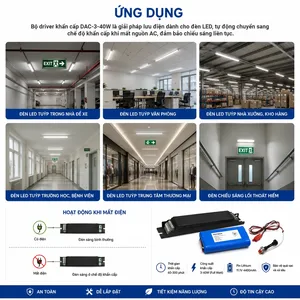 Bộ Nguồn Khẩn Cấp Cho Đèn LED POTECH DAC 3 40W Ứng Dụng