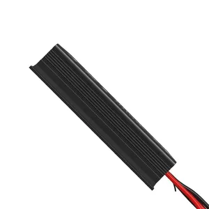 Cạnh bên vỏ nhôm tản nhiệt SR-DM120-W, dày 24.5 mm, dây ra màu đỏ đen
