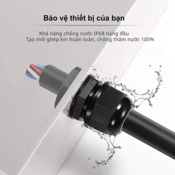 Minh họa gioăng làm kín ốc siết cáp