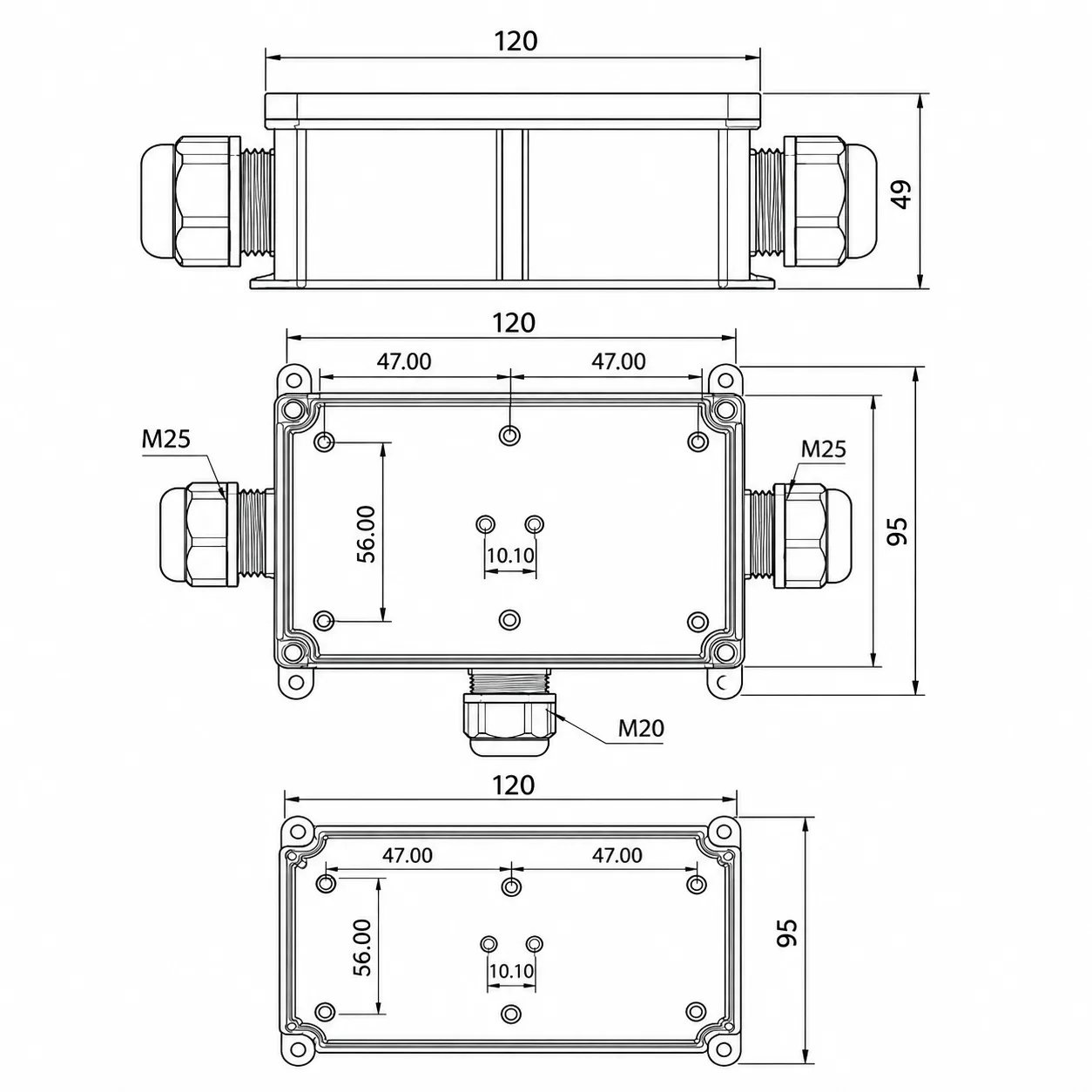 Ban ve kich thuoc hop FSH716-3Y-2M25-1M20