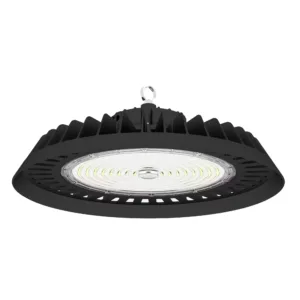 Đèn LED nhà xưởng UFO Serie H POTECH với móc treo nguyên bản, nền trắng